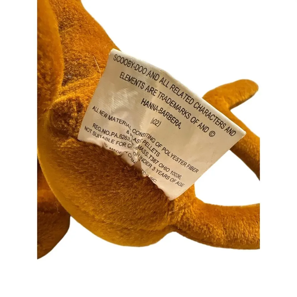 Vtg 2002 Scooby-Doo Plush 8” Cartoon Network Hanna Barbera y2k stuffed animal